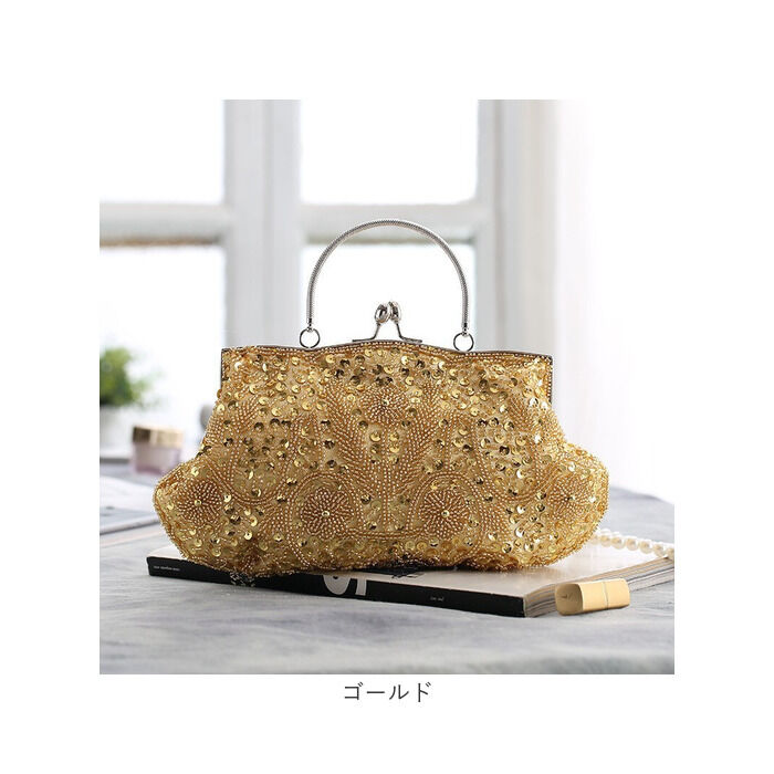 BACKYARD FAMILY「パーティーバッグ 2way 通販 クラッチバッグ ショルダーバッグ 結婚式 パーティ ビーズ」|クラッチバッグ|
