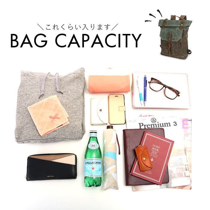 BACKYARD FAMILY「リュックサック 口折れ クラシカル レトロ 通販 リュック バックパック デイパック」|リュック|