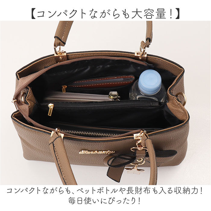 BACKYARD FAMILY「ショルダーバッグ レディース 2WAY リボンチャーム付 通販 ショルダーバック ショルダー」|ショルダー・メッセンジャー|