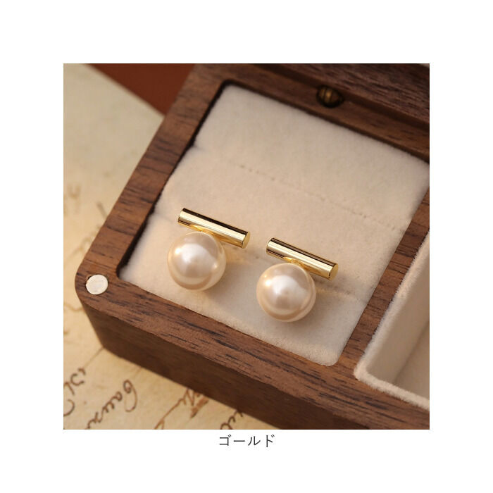 BACKYARD FAMILY「ピアス パール 1粒 通販 パールピアス 耳飾り アクセサリー シンプル 大人っぽい 上品」|ピアス|