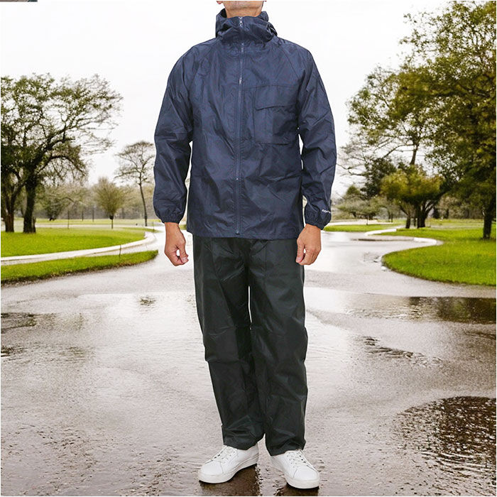 BACKYARD FAMILY「レインスーツ 上下 通販 レインウェア かっぱ 合羽 雨合羽 動きやすい 雨具 通勤 通学 男性」|レインコート|