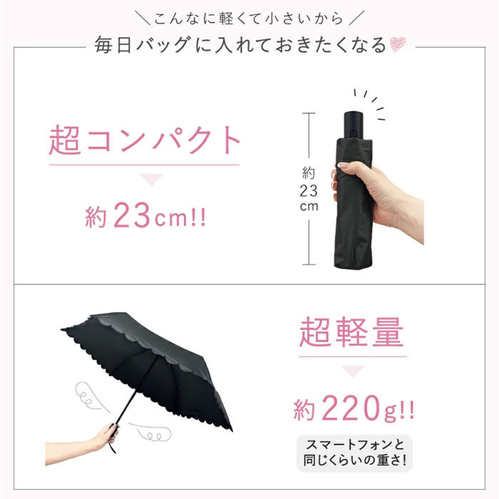 BACKYARD FAMILY「折りたたみ傘 晴雨兼用 通販 pink trick ピンクトリック 自動開閉 レディース」|傘|