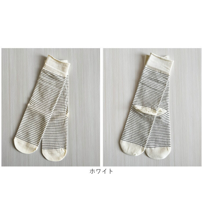 BACKYARD FAMILY「Diamond Hearts ソックス レディース ボーダー 通販 靴下 ミドルソックス」|ソックス|
