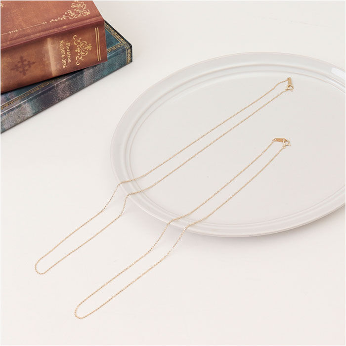 BACKYARD FAMILY「金 ネックレス 18金 通販 日本製 ネックレスチェーン チェーンネックレス 18K 長さ50cm」|その他|