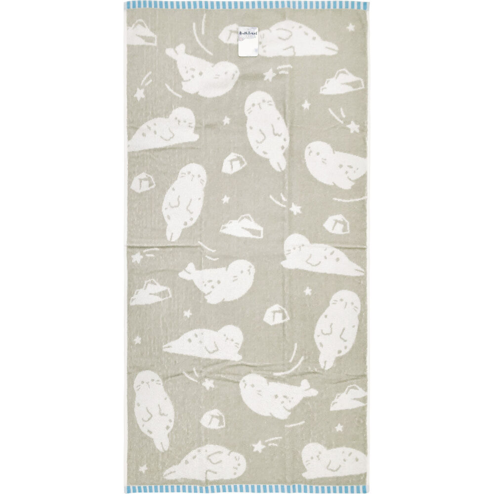 BACKYARD FAMILY「綿100% バスタオル 通販 バス タオル 60&times;120cm コットン かわいい おしゃれ こども」|タオル|グレー1