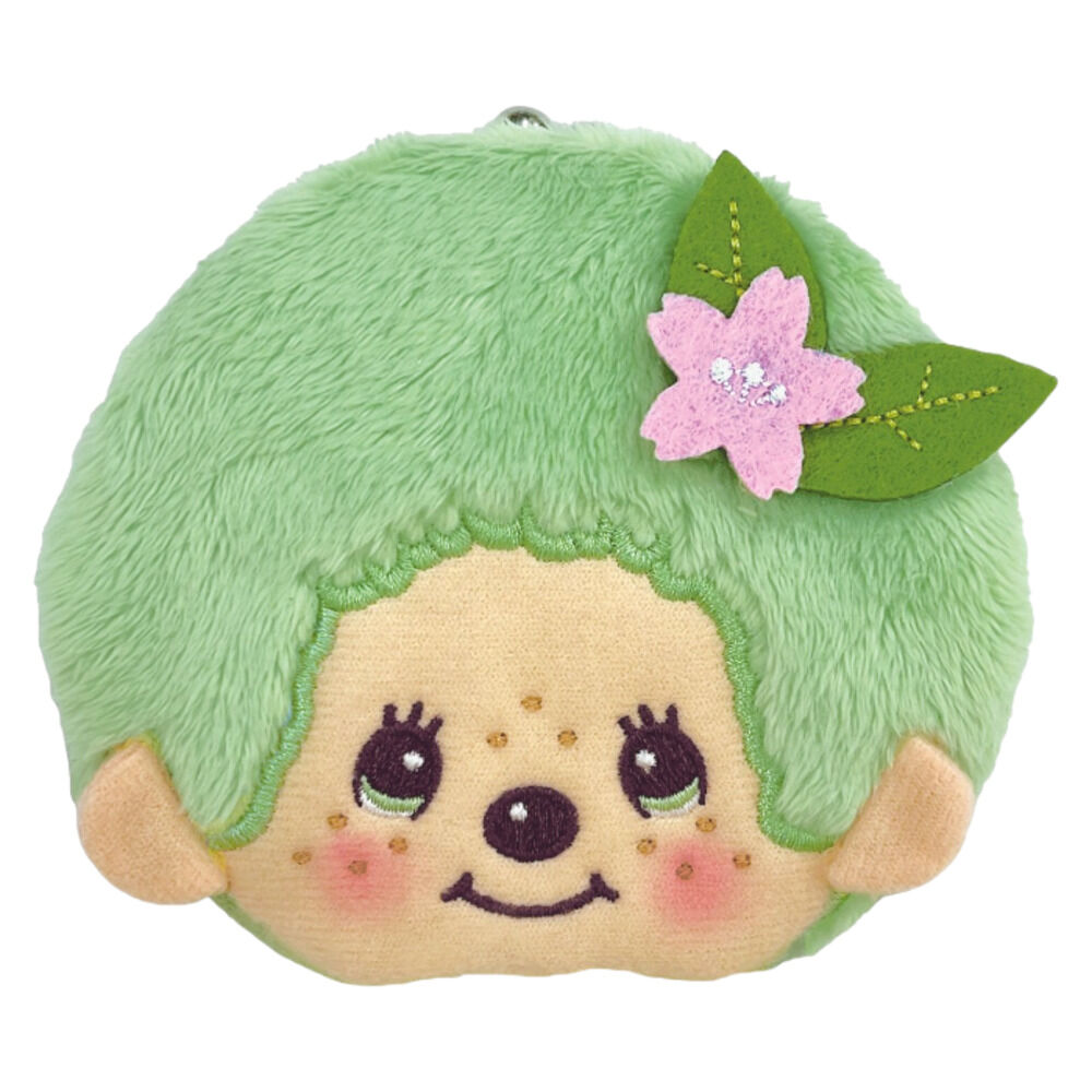 BACKYARD FAMILY「モンチッチ ポーチ 通販 monchhichi もんちっち がま口 小銭入れ がまぐち キャラがま」|コインケース|グリーン1