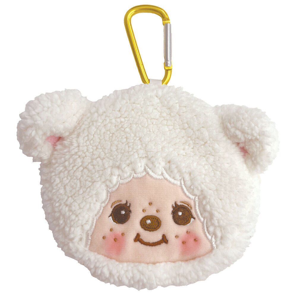 BACKYARD FAMILY「モンチッチ ポーチ 小物入れ 通販 monchhichi もんちっち ミニポーチ モンチッチグッズ」|ポーチ|ホワイト1