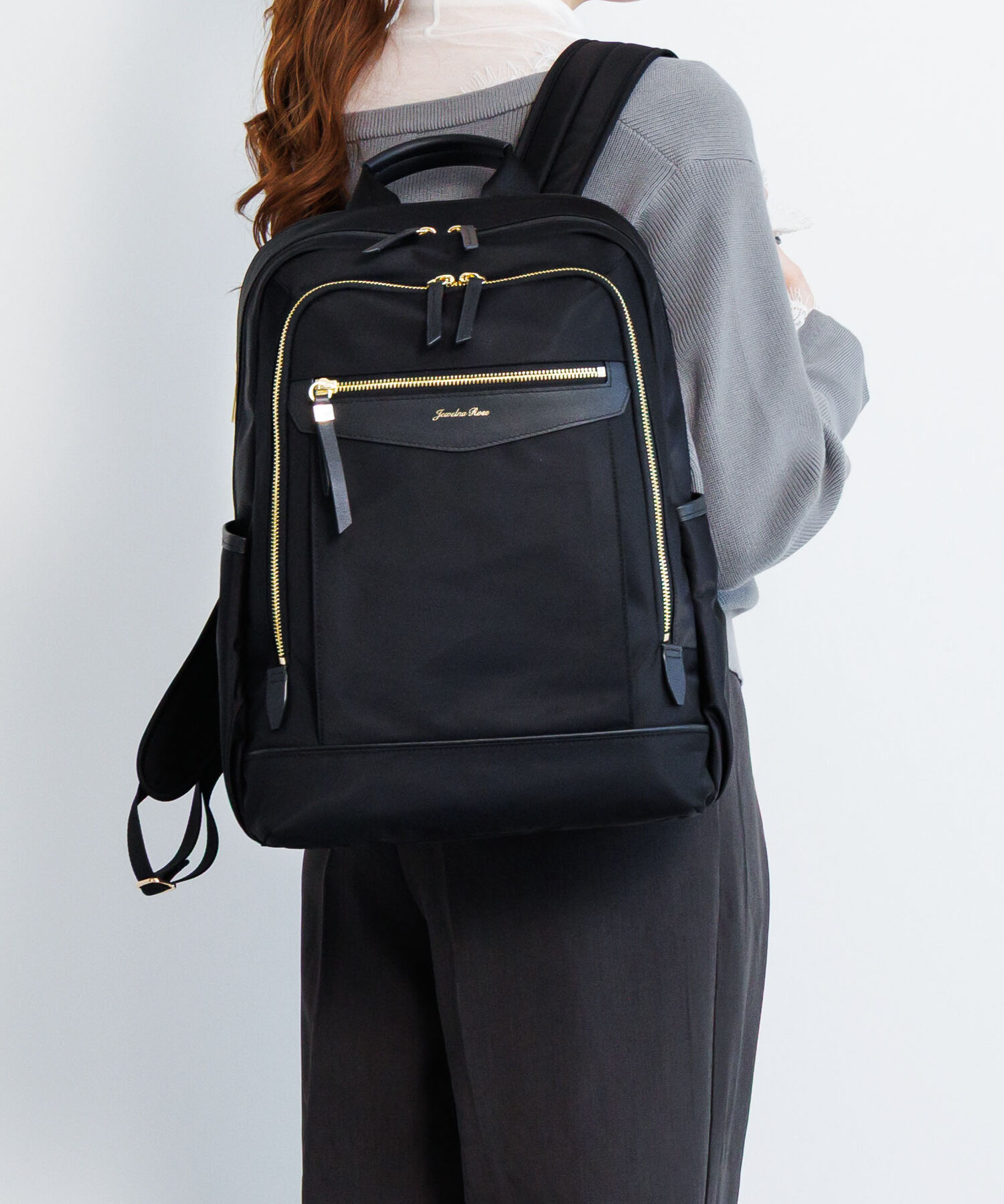  「Jewelna Rose/ジュエルナローズ リラ リュックサック  A4サイズ 14インチ収納 背面メッシュ 16362 バッグ」|リュック|