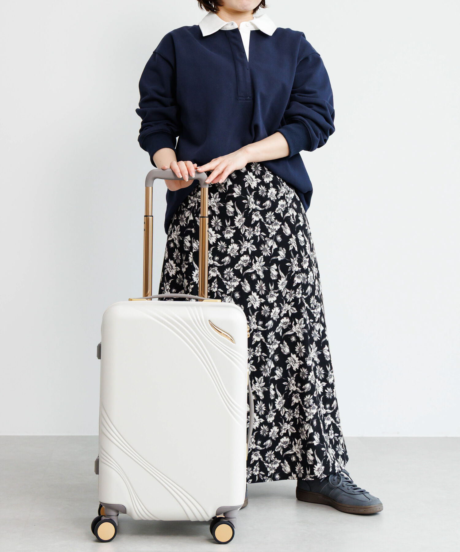  「Jewelna Rose メリエル スーツケース キャリーケース Sサイズ 35L 機内持ち込み 09371」|キャリーケース|オフホワイト