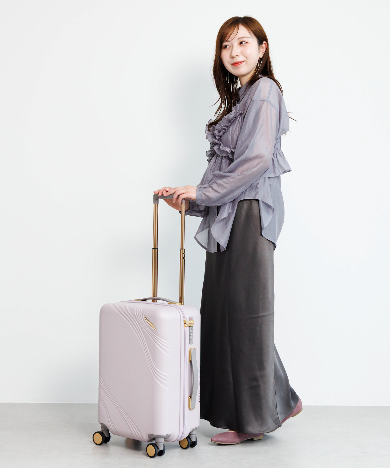  「Jewelna Rose メリエル スーツケース キャリーケース Sサイズ 35L 機内持ち込み 09371」|キャリーケース|