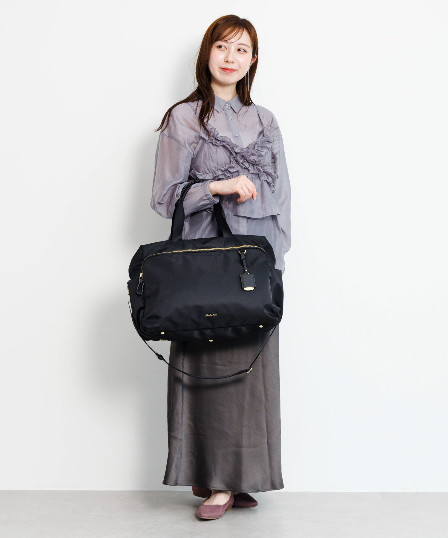  「Jewelna Rose ルフィーヌ・トラベルバッグ ボストンバッグ ショルダーベルト付 16344」|トートバッグ|