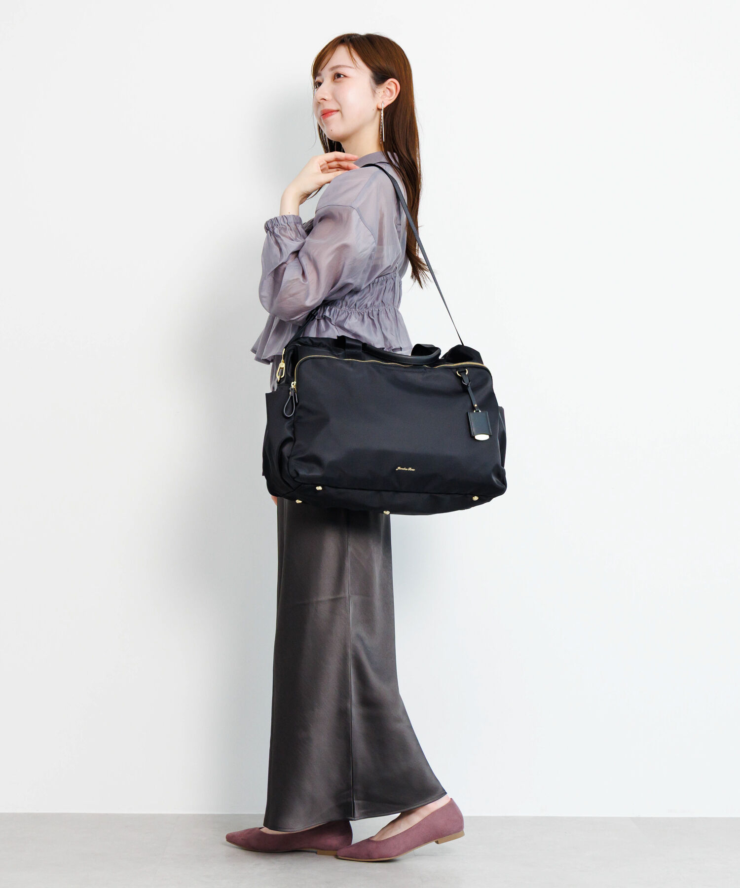  「Jewelna Rose ルフィーヌ・トラベルバッグ ボストンバッグ ショルダーベルト付 16344」|トートバッグ|