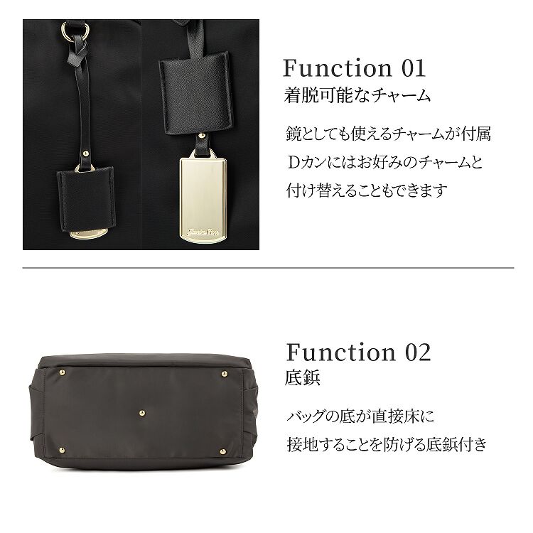  「Jewelna Rose ルフィーヌ・トラベルバッグ ボストンバッグ ショルダーベルト付 16344」|トートバッグ|