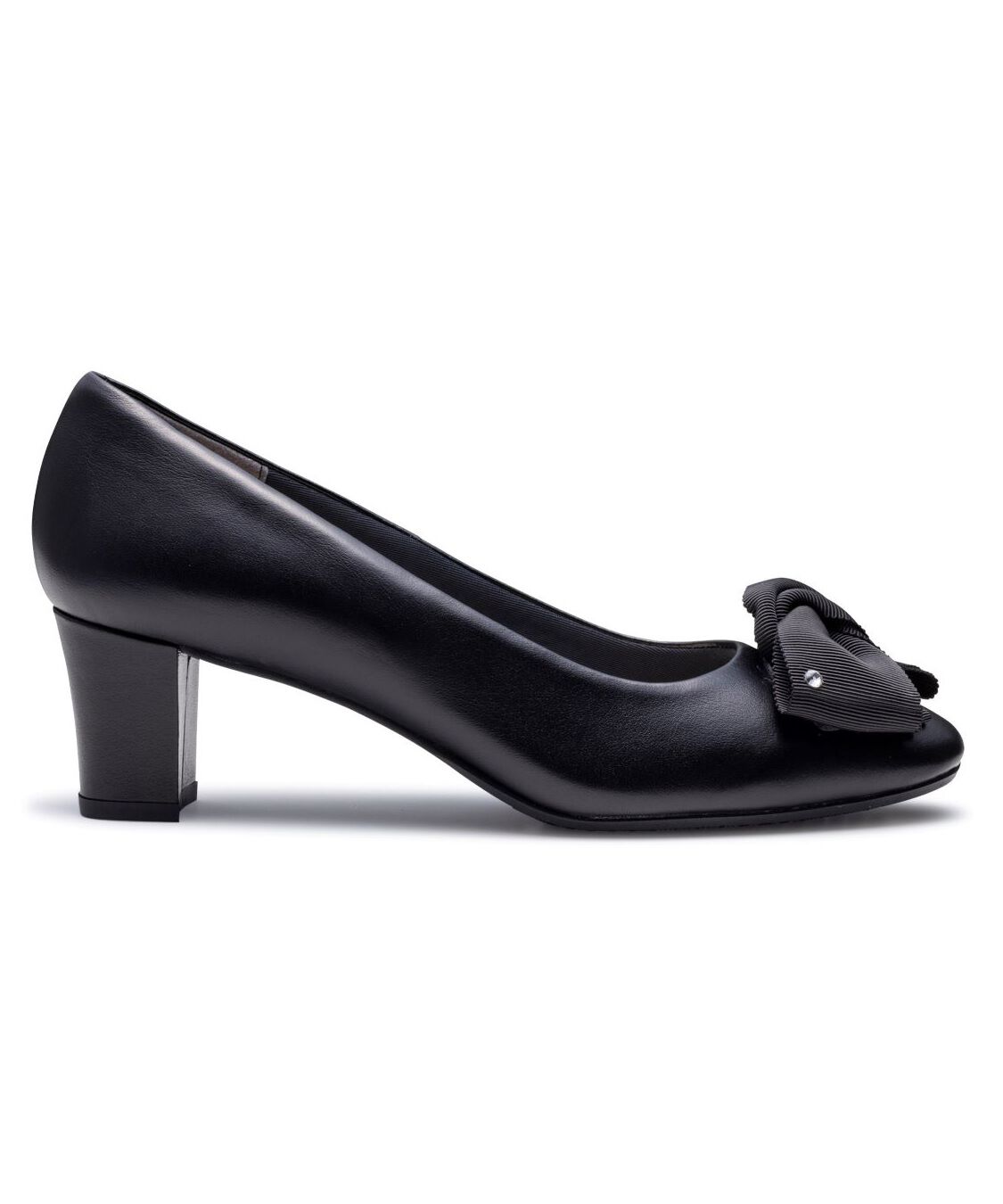 REGAL SHOES「BEAUFIT 【新作】リボンパンプス【ヒール50mm】　商品コード：A72YAH」|パンプス|ブラック