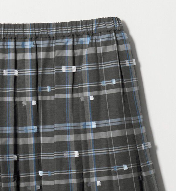 UNITED ARROWS「チェック リボン カットジャガード スカート」|スカート|