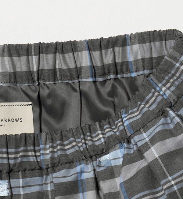 UNITED ARROWS「チェック リボン カットジャガード スカート」|スカート|