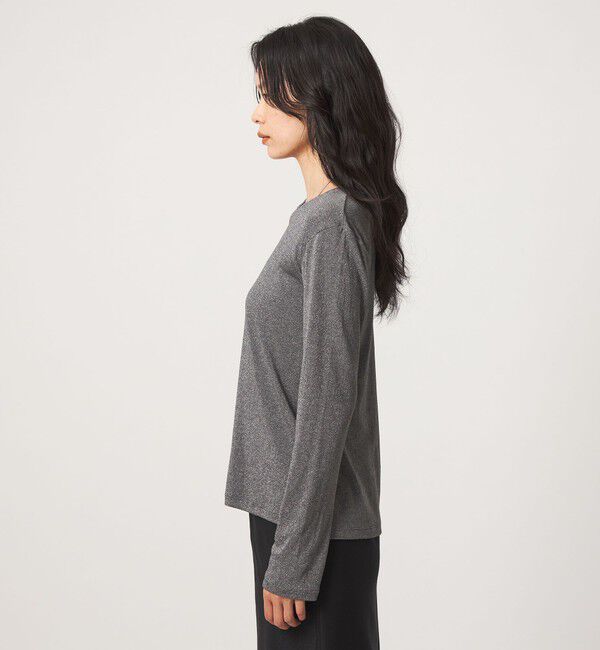 UNITED ARROWS green label relaxing「シャイニーラメ クルーネック ロングスリーブ カットソー」|Tシャツ・カットソー|