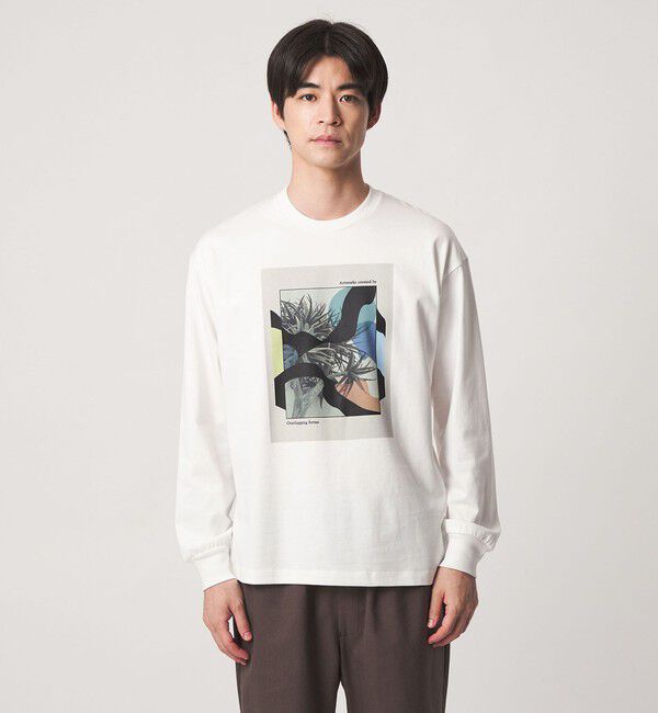 UNITED ARROWS green label relaxing「＜Phospho Graphica＞グラフィック 長袖 Tシャツ カットソー」|Tシャツ・カットソー|