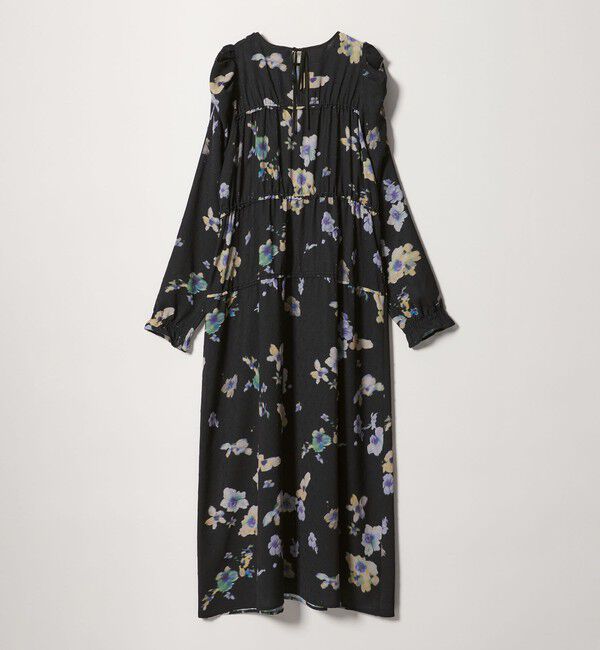 EMMEL REFINES「＜EMMEL REFINES＞EM カットドビー プリント ティアード ワンピース」|ワンピース|