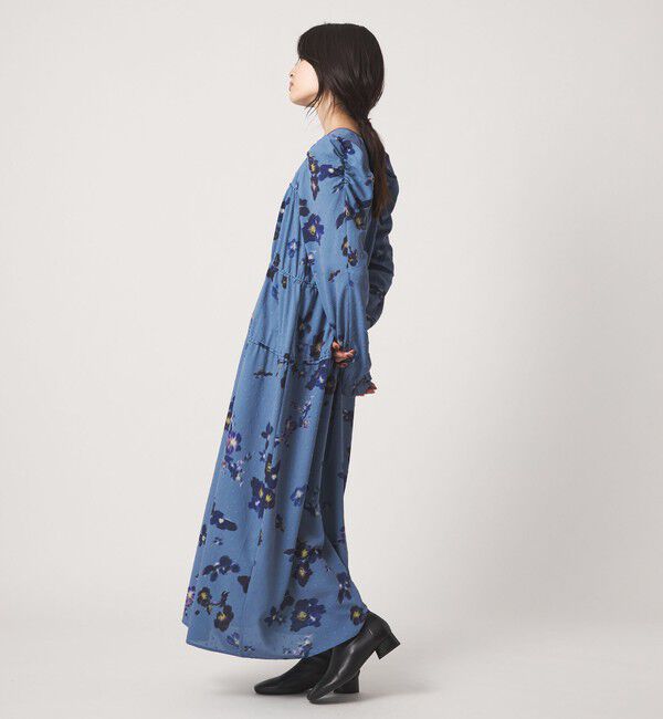 EMMEL REFINES「＜EMMEL REFINES＞EM カットドビー プリント ティアード ワンピース」|ワンピース|