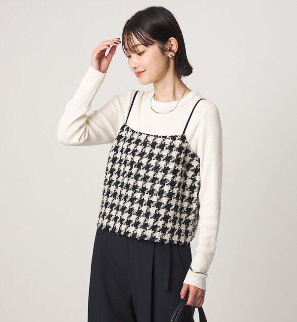UNITED ARROWS green label relaxing「ファンシー チドリ ツイード キャミソール」|キャミソール|その他1