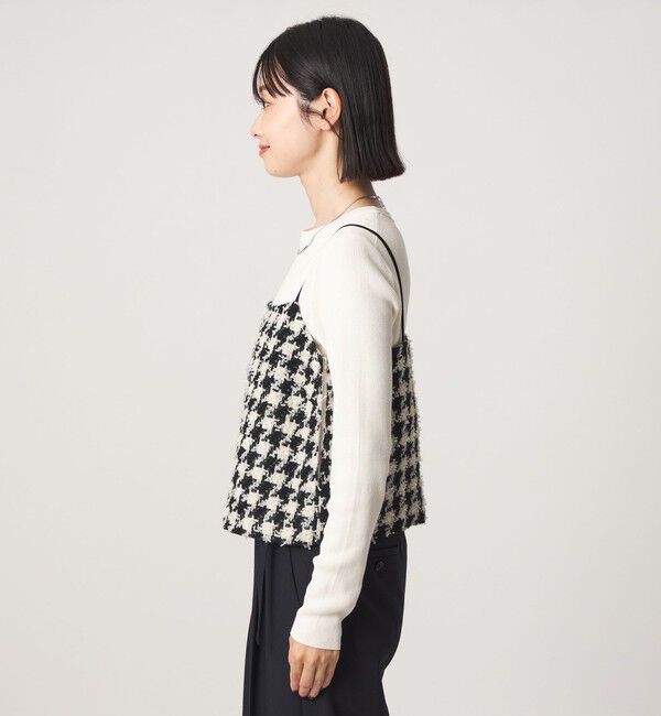 UNITED ARROWS green label relaxing「ファンシー チドリ ツイード キャミソール」|キャミソール|