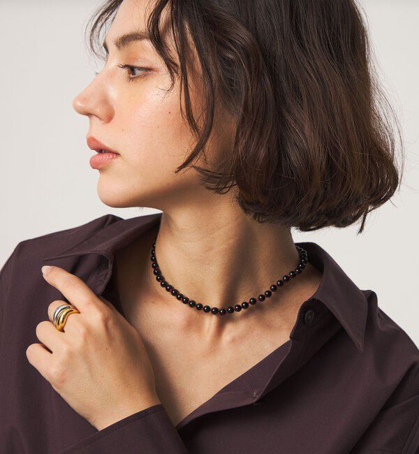 UNITED ARROWS green label relaxing「＜EO＞ラウンドストーン ネックレス」|ネックレス|