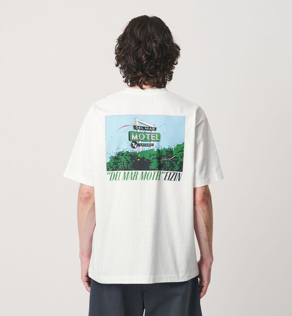 BEAUTY&YOUTH UNITED ARROWS「【別注】＜EIZIN SUZUKI＞DEL MAR MOTEL プリント Tシャツ」|Tシャツ・カットソー|