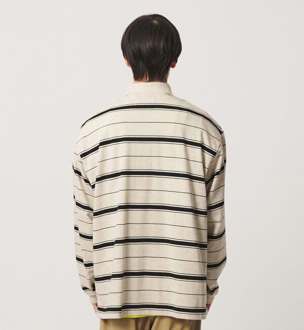 NICE WEATHER「＜NICE WEATHER＞ボーダー ロングスリーブ ポロシャツ」|Tシャツ・カットソー|