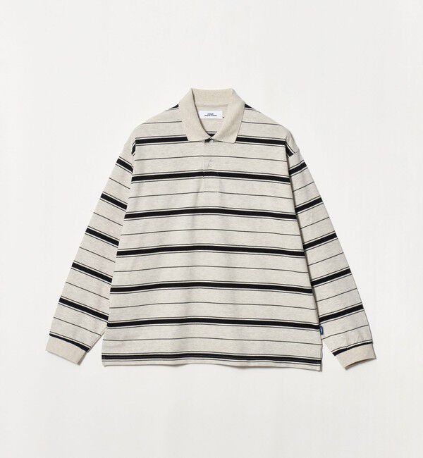 NICE WEATHER「＜NICE WEATHER＞ボーダー ロングスリーブ ポロシャツ」|Tシャツ・カットソー|