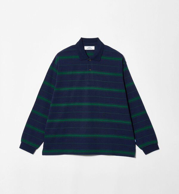NICE WEATHER「＜NICE WEATHER＞ボーダー ロングスリーブ ポロシャツ」|Tシャツ・カットソー|