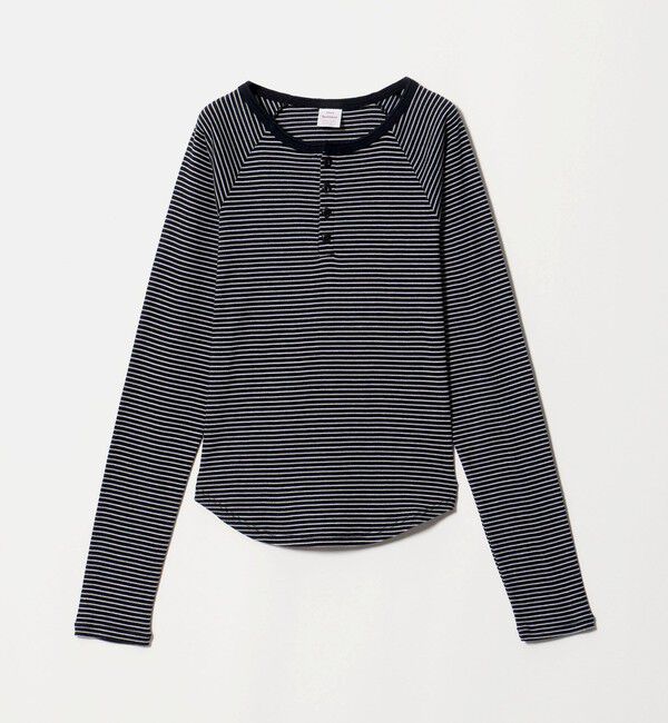 BEAUTY&YOUTH UNITED ARROWS「【別注】＜Healthknit＞ボーダー ヘンリーネック プルオーバー」|Tシャツ・カットソー|