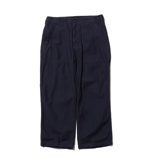 BEAMS PLUS「MIL Utility Trousers Reversed Sateen」|チノ|NAVY