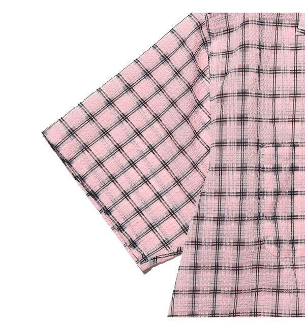 BEAMS PLUS「Open Collar Nylon Airy Plaid」|シャツ・ブラウス|