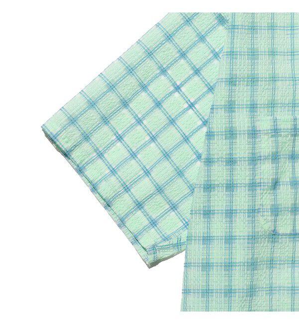 BEAMS PLUS「Open Collar Nylon Airy Plaid」|シャツ・ブラウス|