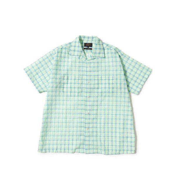 BEAMS PLUS「Open Collar Nylon Airy Plaid」|シャツ・ブラウス|