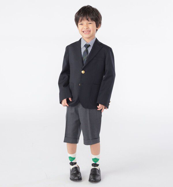 SHIPS KIDS「SHIPS KIDS:100～130cm / セレモニー ウール メタル ボタン ジャケット」|スーツ|