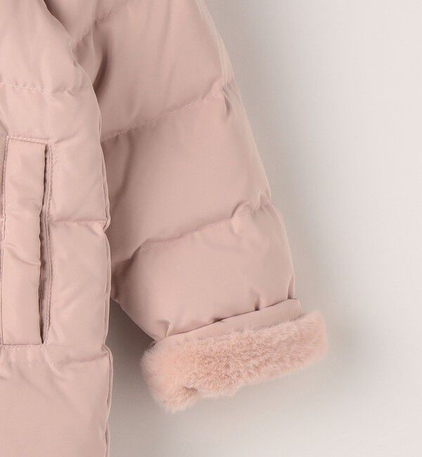 SHIPS KIDS「SHIPS KIDS:90cm /〈撥水/手洗い可能〉ミディアム丈 リサイクル ダウン フーディー 」|ダウン|