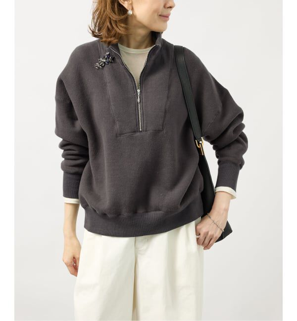 VERMEIL par iena「TICCA ティッカ ダウニー裏毛ZIPプルオーバー 263426291」|Tシャツ・カットソー|