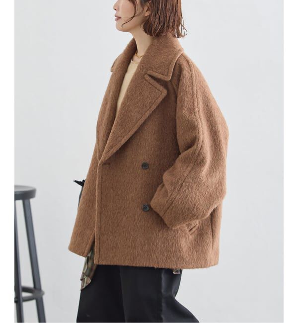 journal standard L'essage「《予約》BALLI シャギーダブルコート」|その他|キャメル