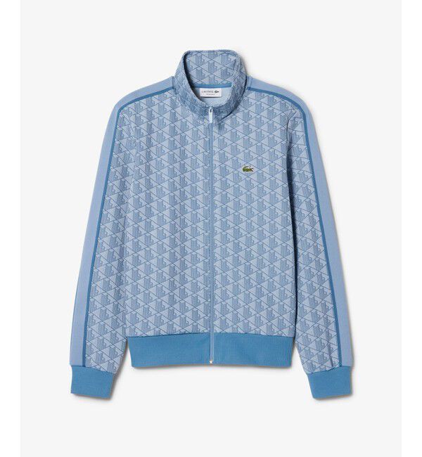 LACOSTE「モノグラムジャカードトラックジャケット 【セットアップ対応】」|スウェット・ジャージ|アクア