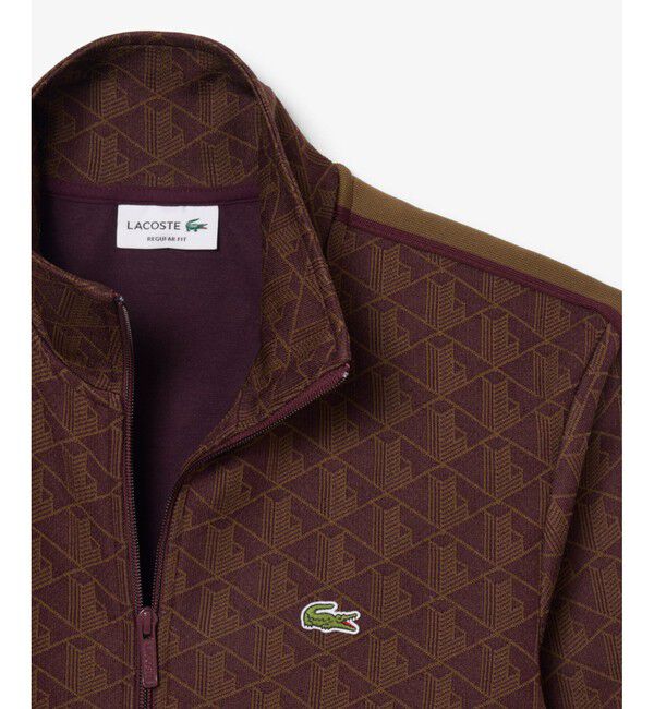LACOSTE「モノグラムジャカードトラックジャケット 【セットアップ対応】」|スウェット・ジャージ|