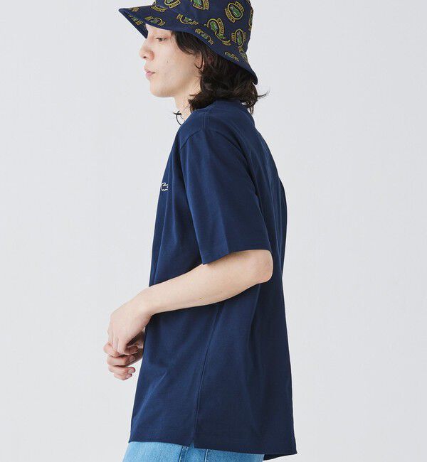 LACOSTE「アウトラインクロッククルーネック半袖Tシャツ」|Tシャツ・カットソー|
