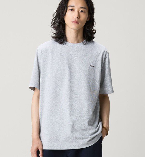 LACOSTE「アウトラインクロッククルーネック半袖Tシャツ」|Tシャツ・カットソー|