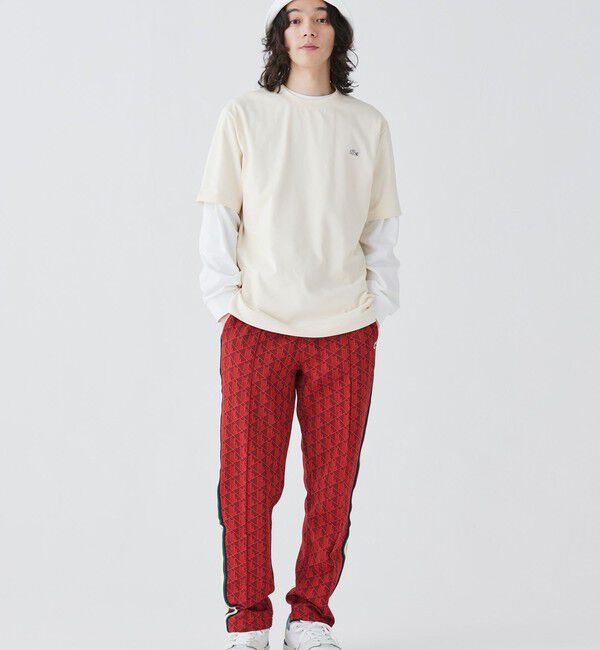 LACOSTE「アウトラインクロッククルーネック半袖Tシャツ」|Tシャツ・カットソー|