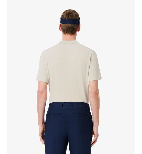 LACOSTE「レーヨン混 ワントーンゴルフポロニット」|ポロシャツ|