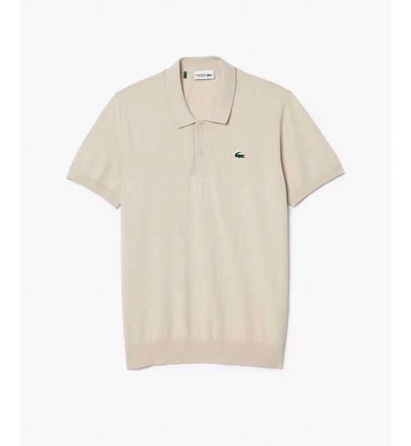 LACOSTE「レーヨン混 ワントーンゴルフポロニット」|ポロシャツ|