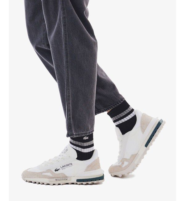 LACOSTE「ラインドアメリブショートソックス」|ソックス|
