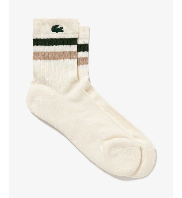 LACOSTE「ラインドアメリブショートソックス」|ソックス|