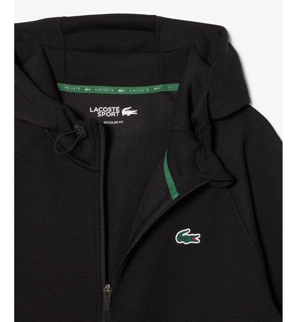 LACOSTE「ダブルフェイススウェットジップフーディー」|パーカー|